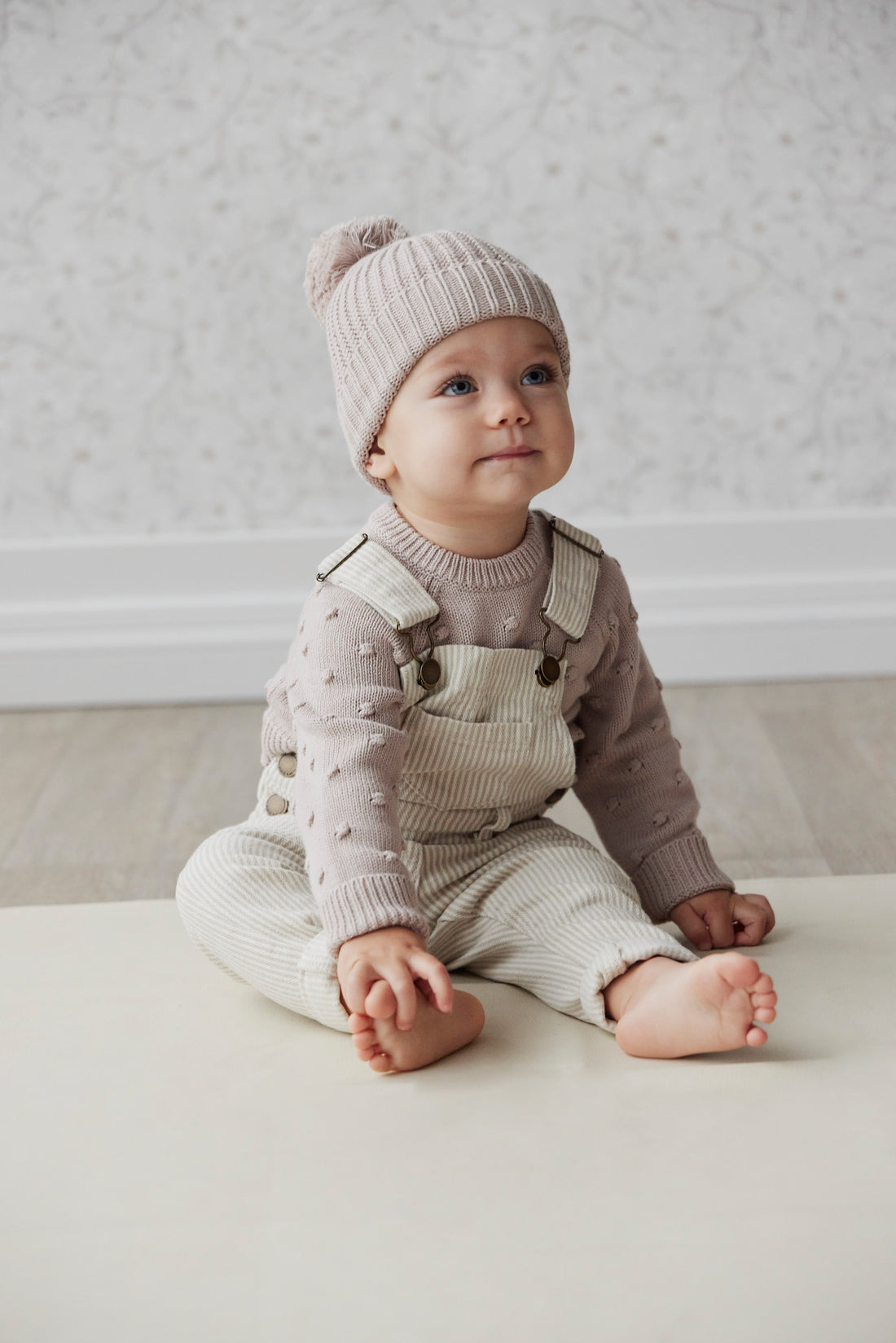 Jamie Kay Dotty Knit Jumper - Rosebud