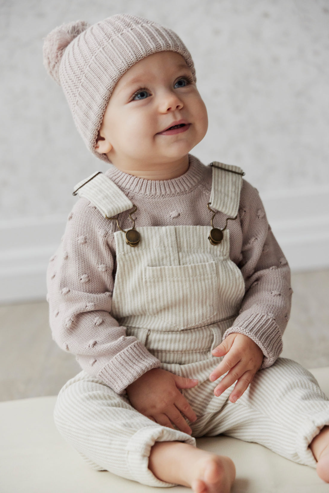 Jamie Kay Jordie Cotton Twill Overall - Stripe