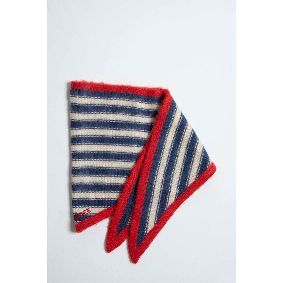 Indee  Off White Walking Striped Scarf