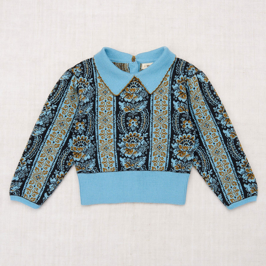 Misha and Puff Joanne Sweater - Lake Damask