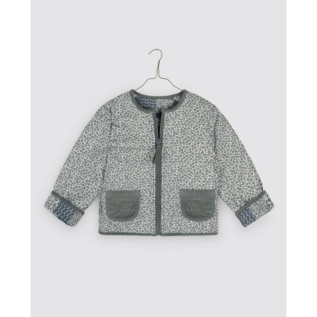 Little Cotton Clothes Patchwork Print Floral Jojo Coat