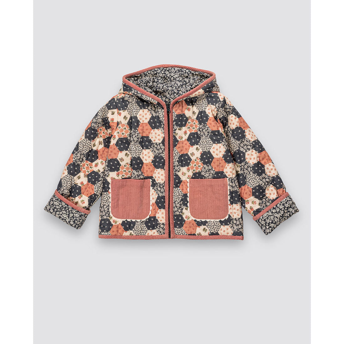 Little Cotton Clothes Patchwork Floral Jojo Jacket