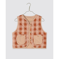 Little Cotton Clothes Seersucker Gingham Josie Reversible Waistcoat