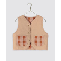 Little Cotton Clothes Seersucker Gingham Josie Reversible Waistcoat
