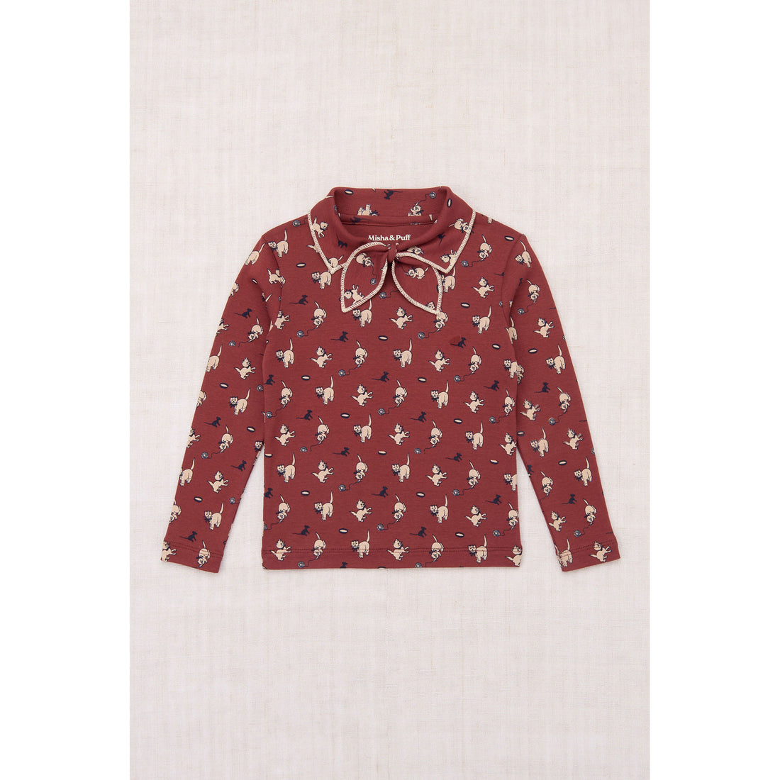 Misha and Puff Madder Root Cat & Mouse Junior Scout Top