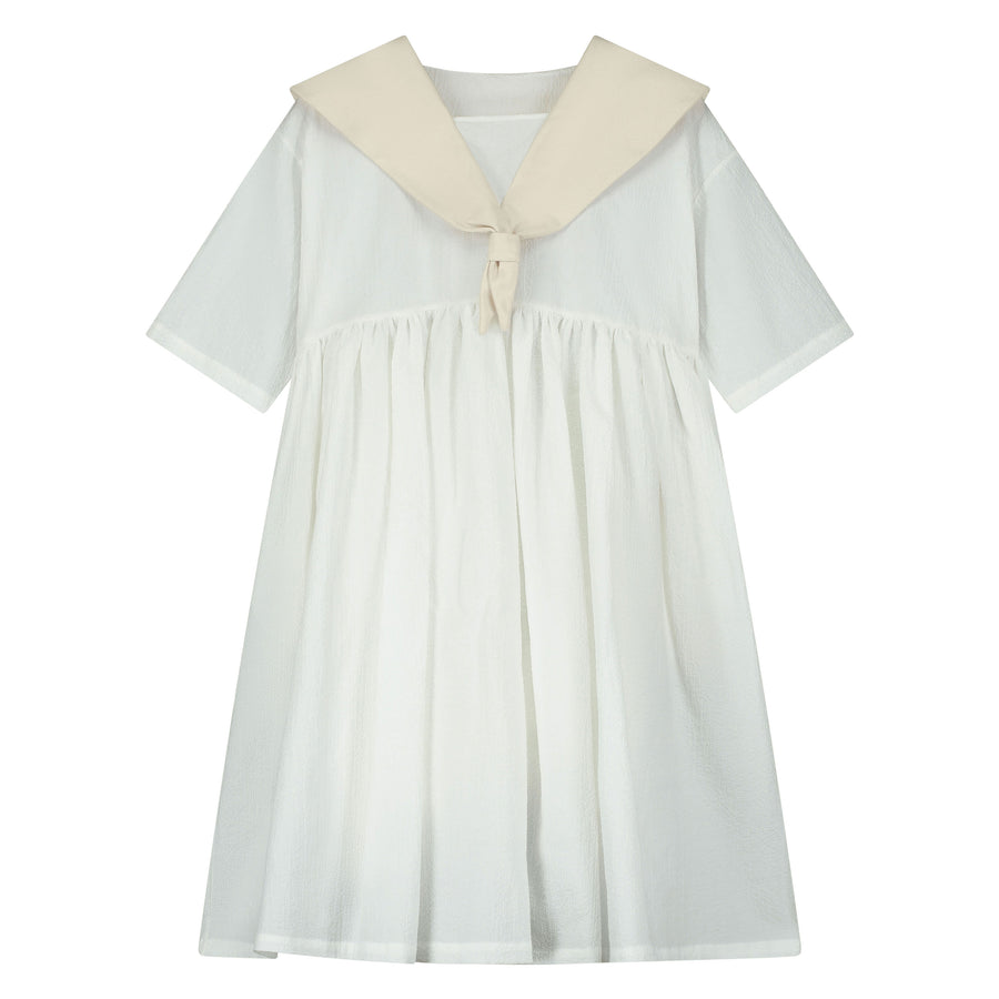 Cruise Dress Cream & White