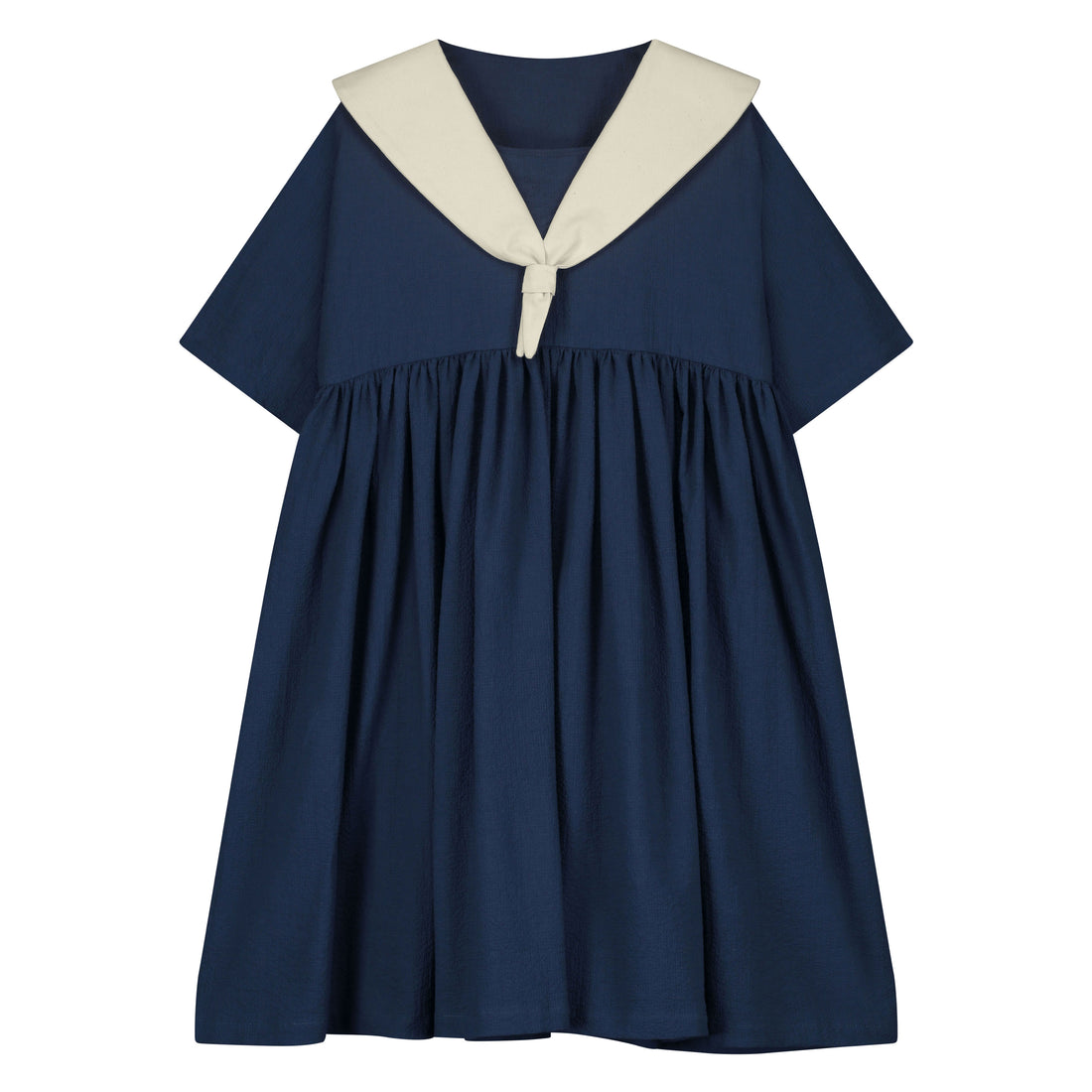 Little Creative Factory  Cream/Dark Blue Cruise Dress