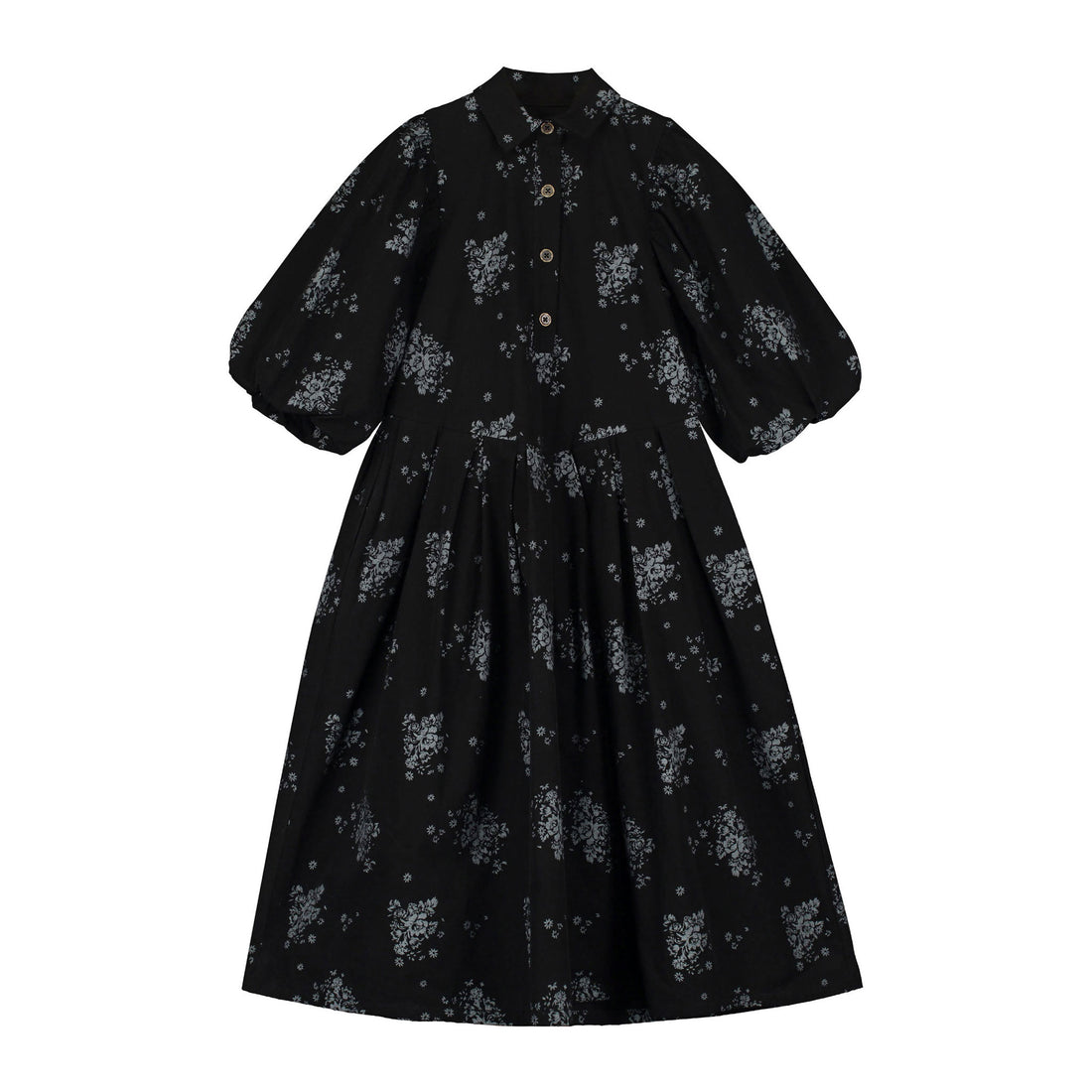 Little Creative Factory Black & White Lilly Pleated Dress