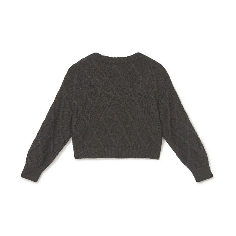 Little Creative Factory Black Aran Tricot Sweater