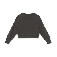 Little Creative Factory Black Aran Tricot Sweater