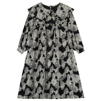 Little Creative Factory Black 70's Bow Collar Dress