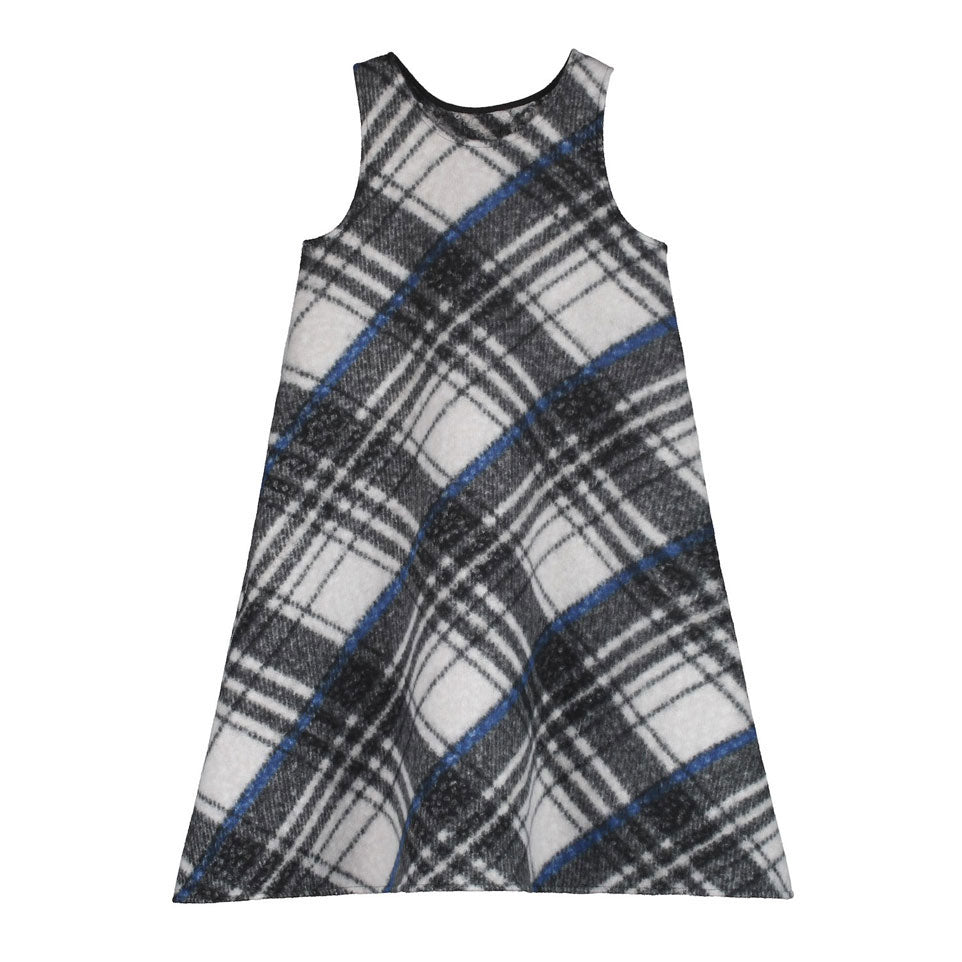 Little Creative Factory Black Tartan Apron Dress