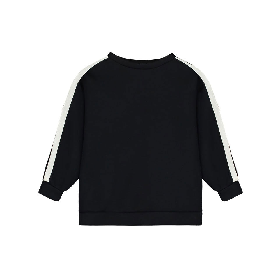 Little Creative Factory Black Neoprene Striped Sweatshirt