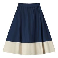 Little Creative Factory  Cream/Dark Blue Cruise Skirt