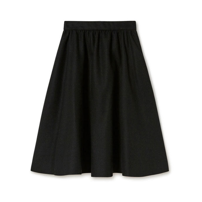 Little Creative Factory Black Wool Circle Skirt
