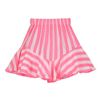 Little Creative Factory White/Neon Pink Carousel Mini Skirt