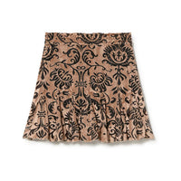 Little Creative Factory Flower Velvet Mini Skirt