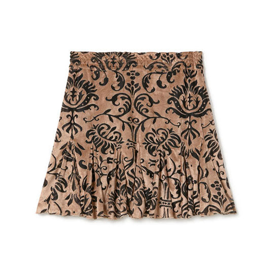 Little Creative Factory Flower Velvet Mini Skirt