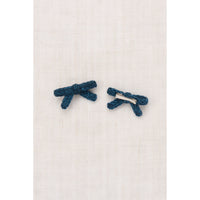 Misha and Puff Marine Blue Goldie Bow Set
