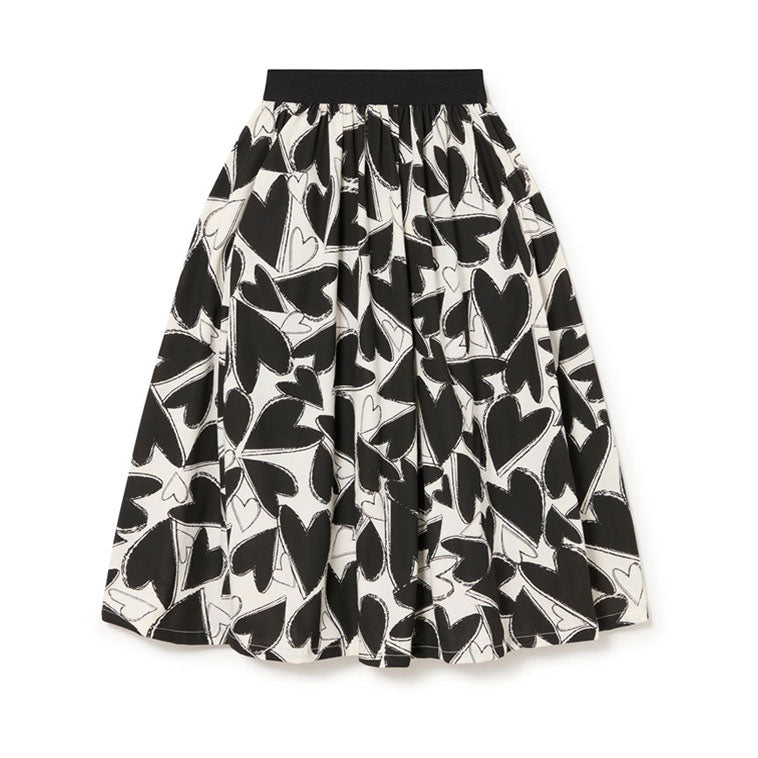 Little Creative Factory Black Chaotic Love Jersey Skirt