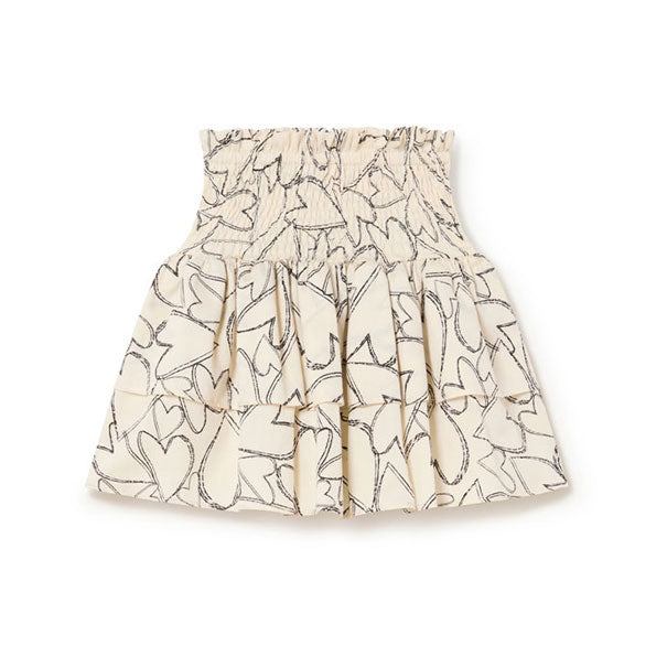 Little Creative Factory Cream Blank Love Mini Skirt