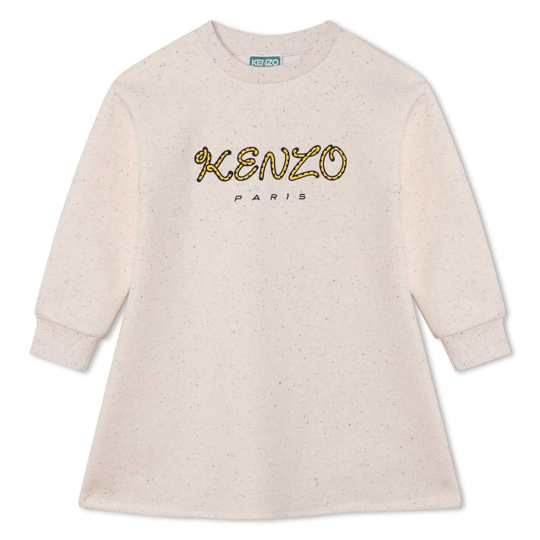Kenzo Beige Speckled Logo Dress