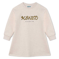 Kenzo Beige Speckled Logo Dress
