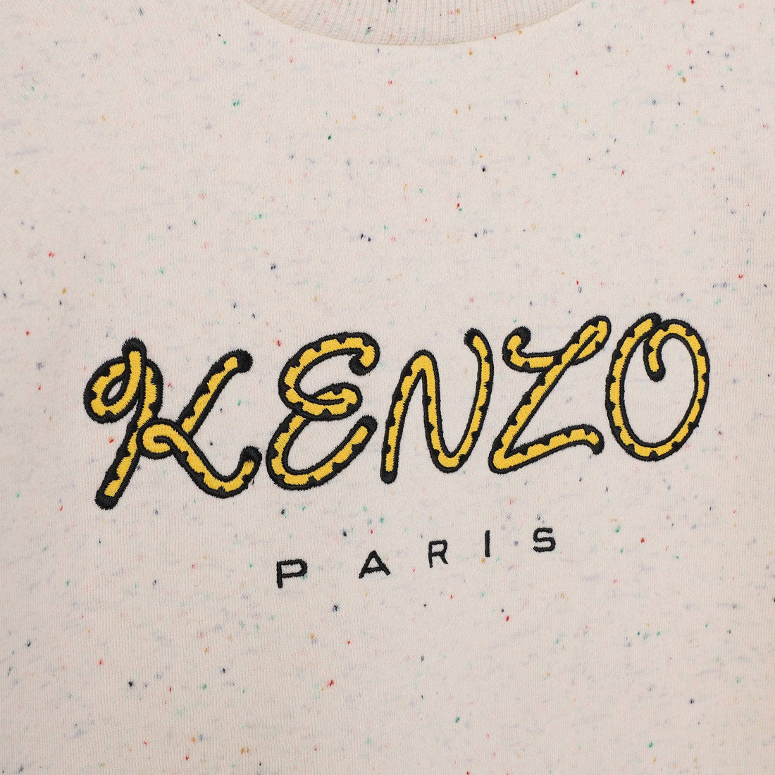 Kenzo Beige Speckled Logo Dress