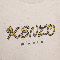 Kenzo Beige Speckled Logo Dress