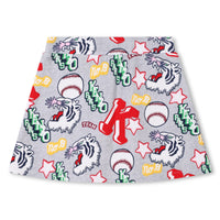 Kenzo Light Chine Grey Printed Skirt