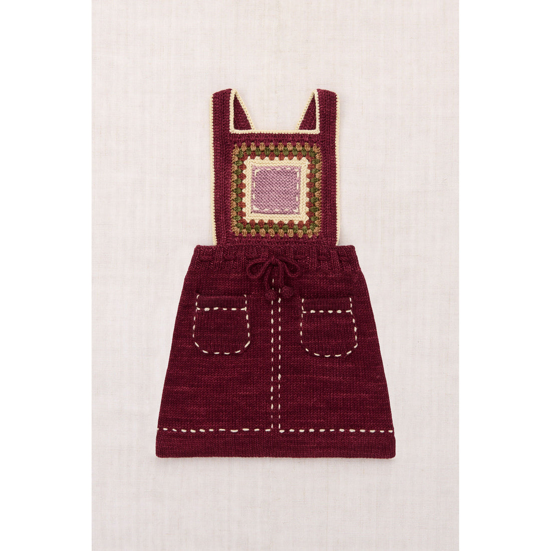Misha and Puff Cambridge Running Stitch Pinafore