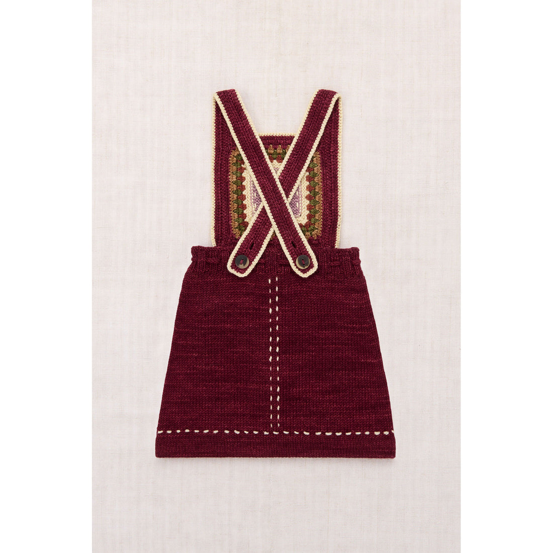 Misha and Puff Cambridge Running Stitch Pinafore