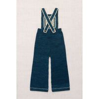 Misha and Puff Marine Blue Running Stitch Overall
