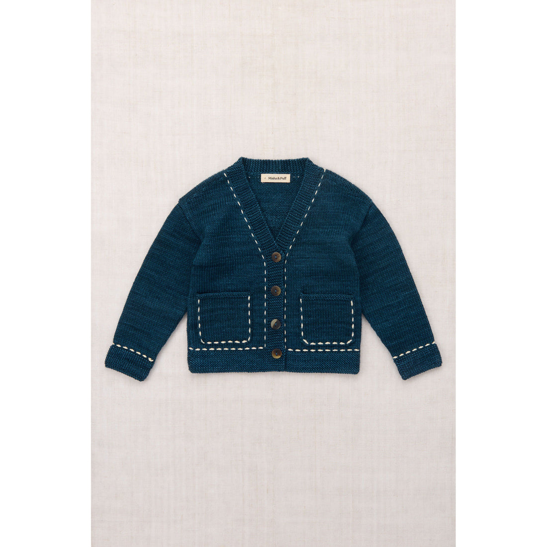 Misha and Puff Marine Blue Alma Mater Cardigan