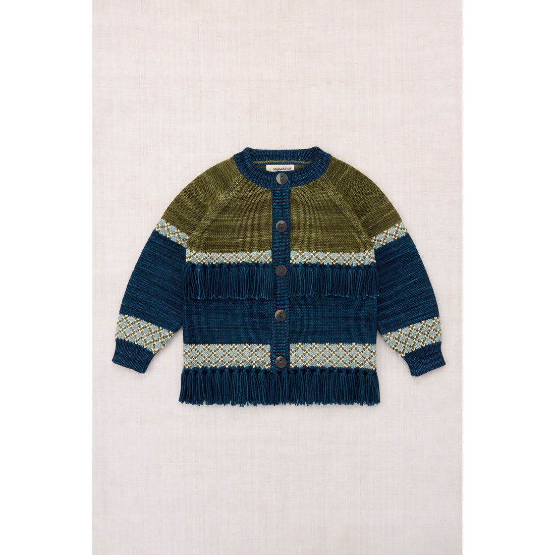 Misha and Puff Marine Blue Lore Fringe Jacket