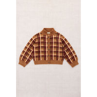 Misha and Puff Rose Gold Plaid Davis Cardigan