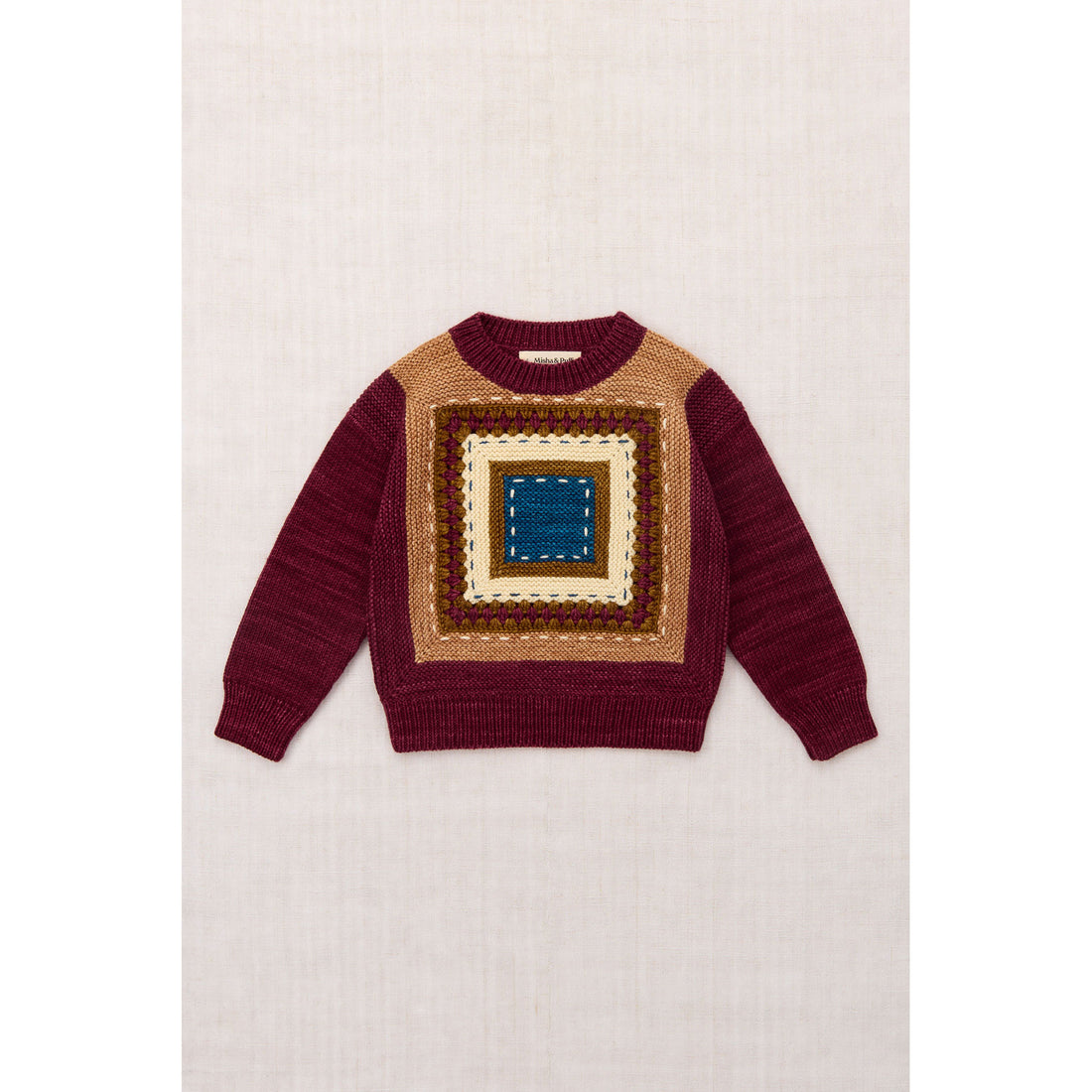 Misha and Puff Cambridge Running Stitch Sweater