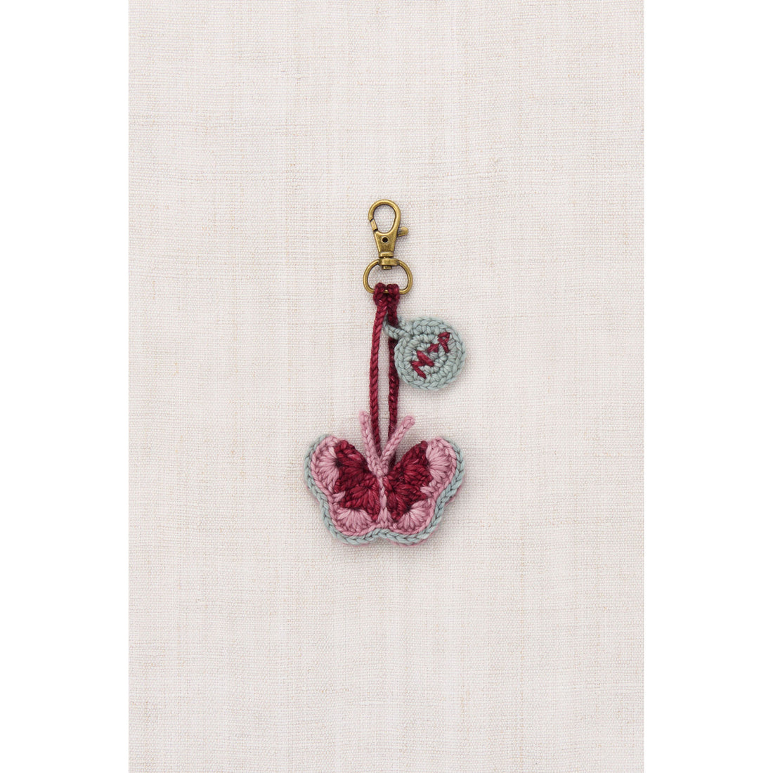 Misha and Puff Antique Rose Mariposa Bag Charm