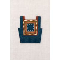 Misha and Puff Marine Blue Running Stitch Tank