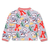 Kenzo Light Chine Grey Printed Cardigan