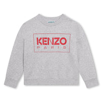 Kenzo Grey Marl Logo  Sweatshirt