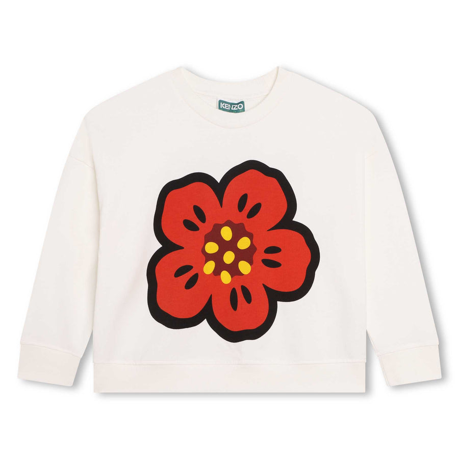 Kenzo Ivory Flower Sweatshirt
