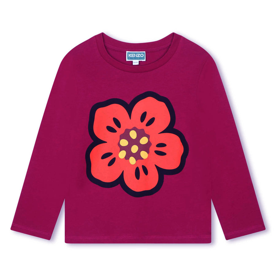Kenzo Crimson Flower Tee