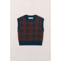 Misha and Puff Marine Blue Fauna Tapestry Jacquard Julien Top
