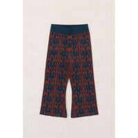 Misha and Puff Marine Blue Fauna Tapestry Jacquard Izzy Pant