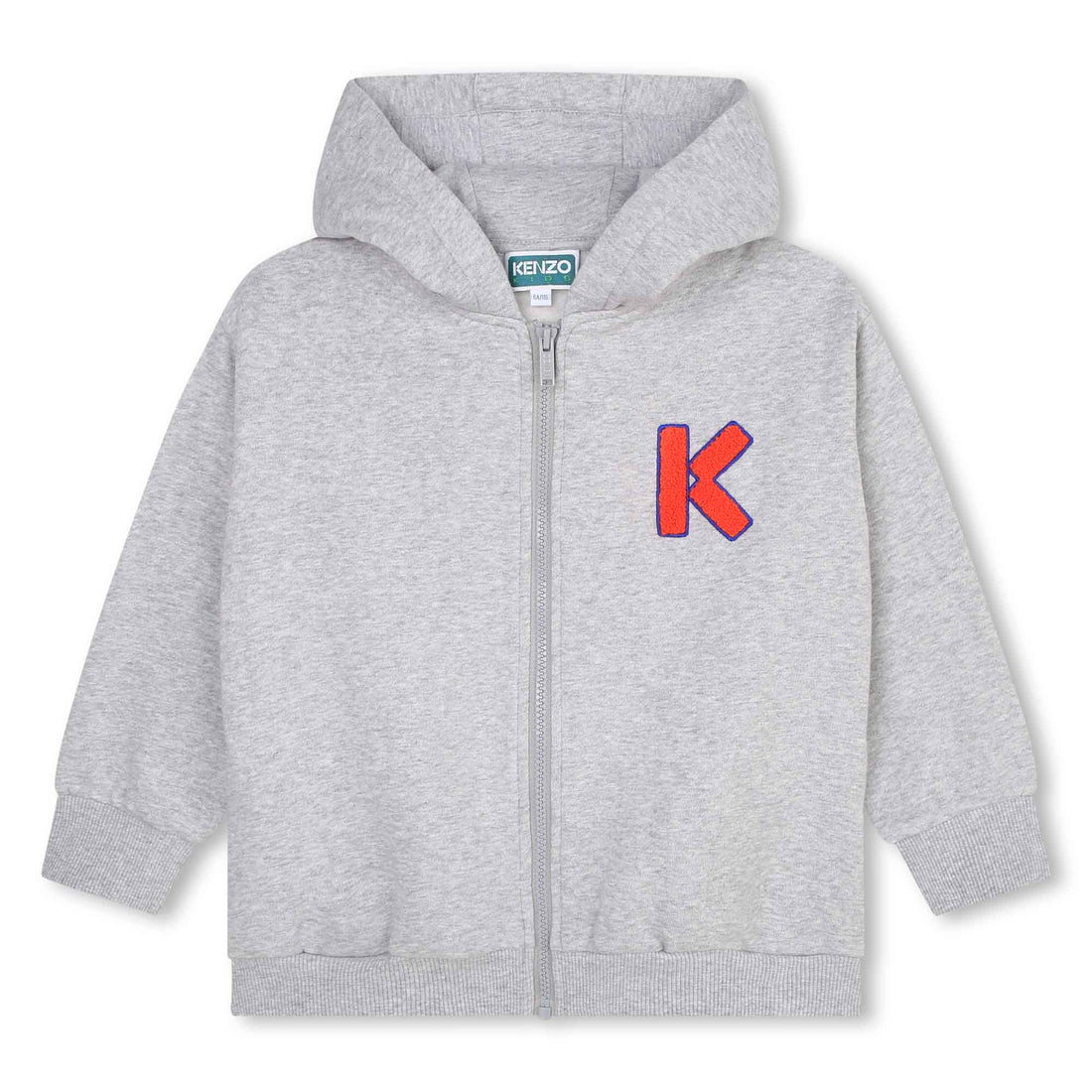 Kenzo Grey Marl Zip Up Sweatshirt