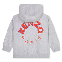 Kenzo Grey Marl Zip Up Sweatshirt
