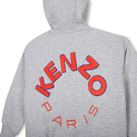 Kenzo Grey Marl Zip Up Sweatshirt
