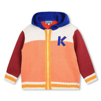 Kenzo Blue Colorblock Knitted Cardigan