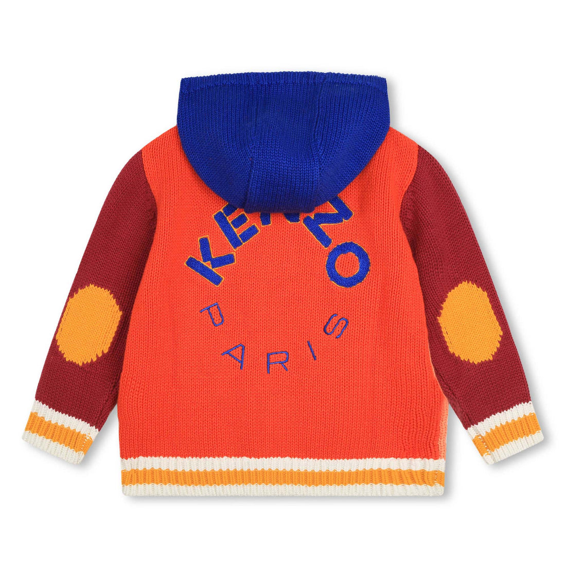 Kenzo Blue Colorblock Knitted Cardigan